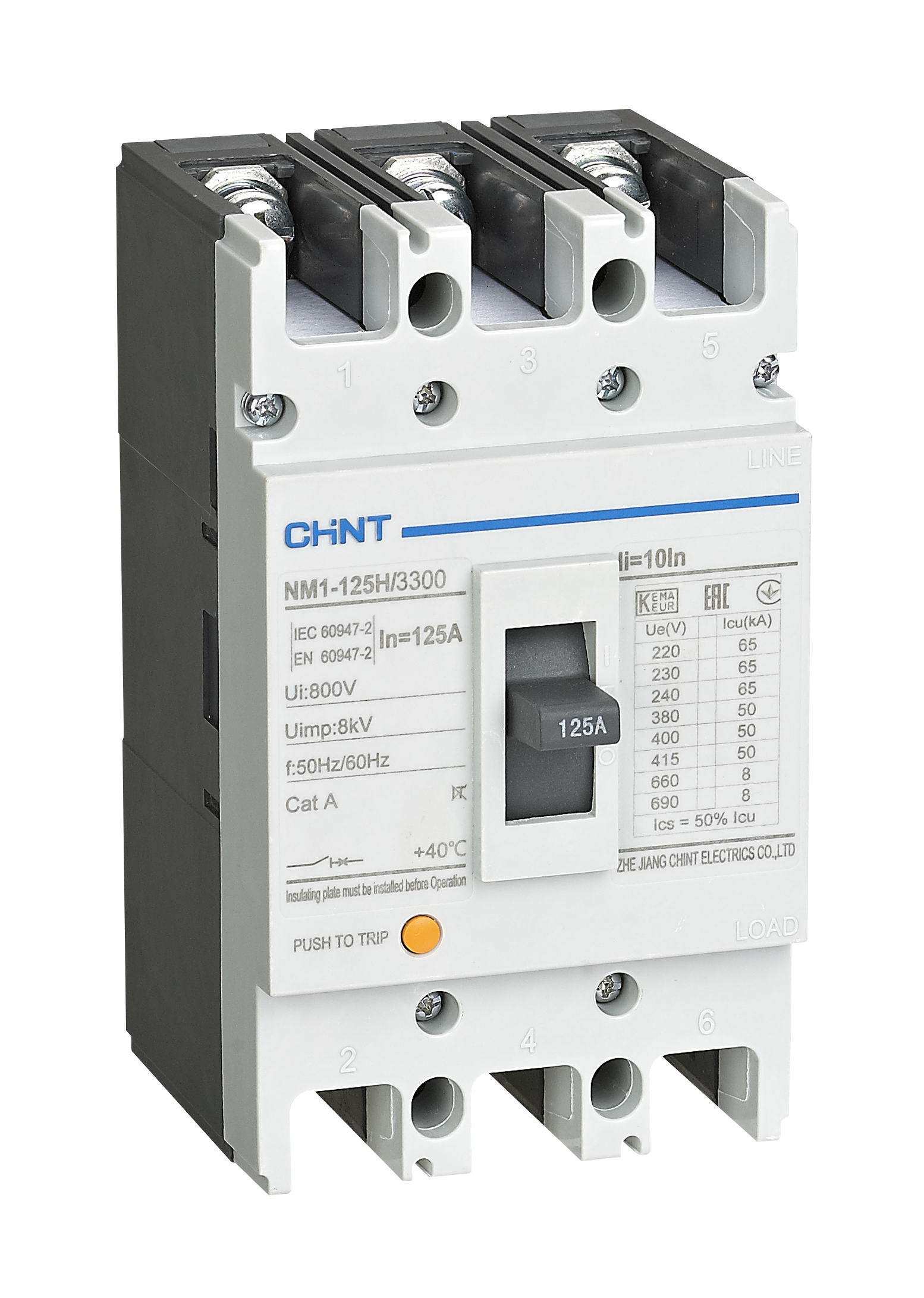 CHINT NM1 3P 125 Склопка