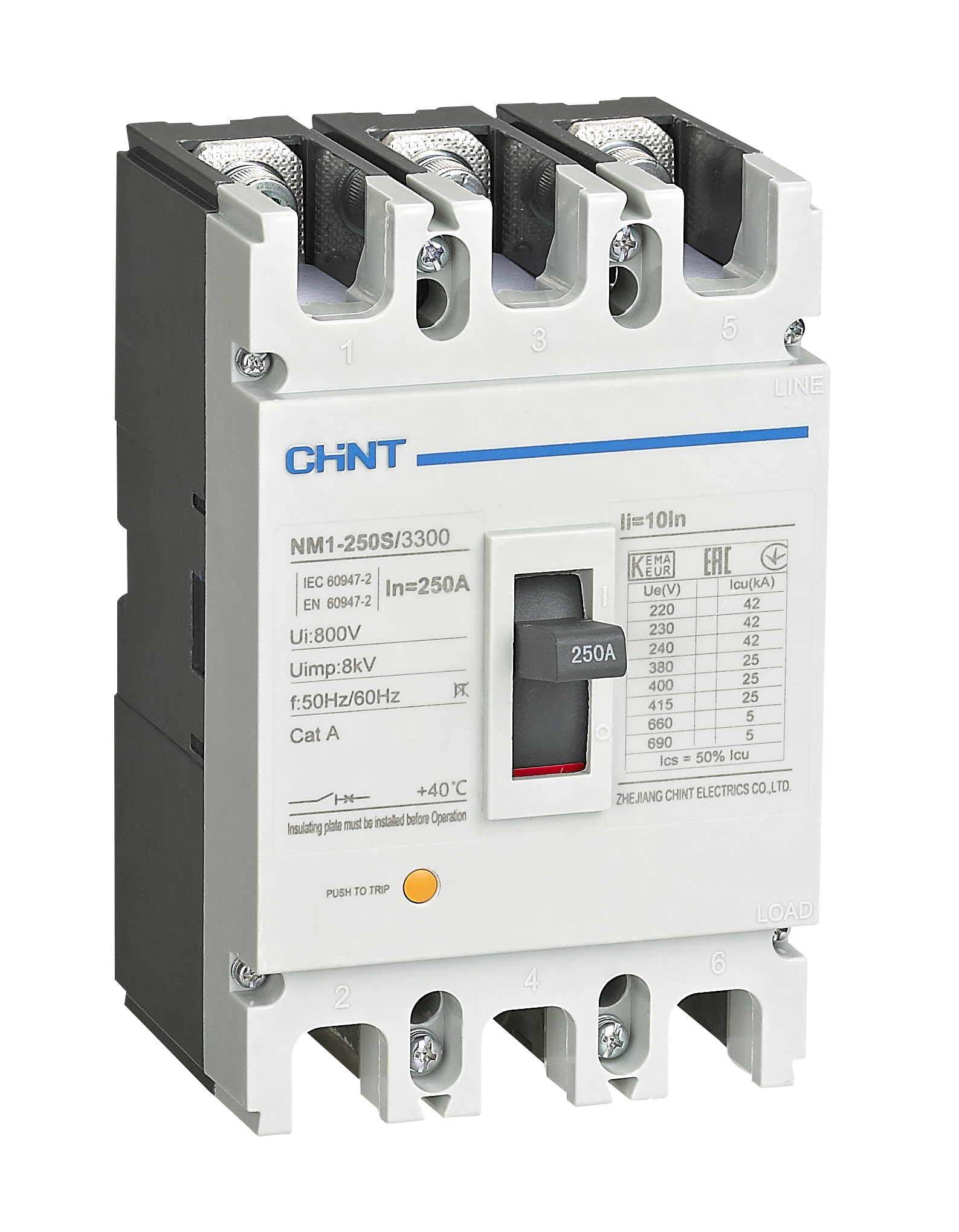 CHINT NM1 3P 250 Склопка